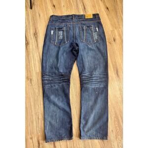 Evolution In Design Y2K Baggy Jeans Men’s 40x32 Distressed Studded Denim
